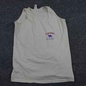 Vintage Camel Shirt Mens XL White Genuine Taste Advertising Tank Top 1995 90s
